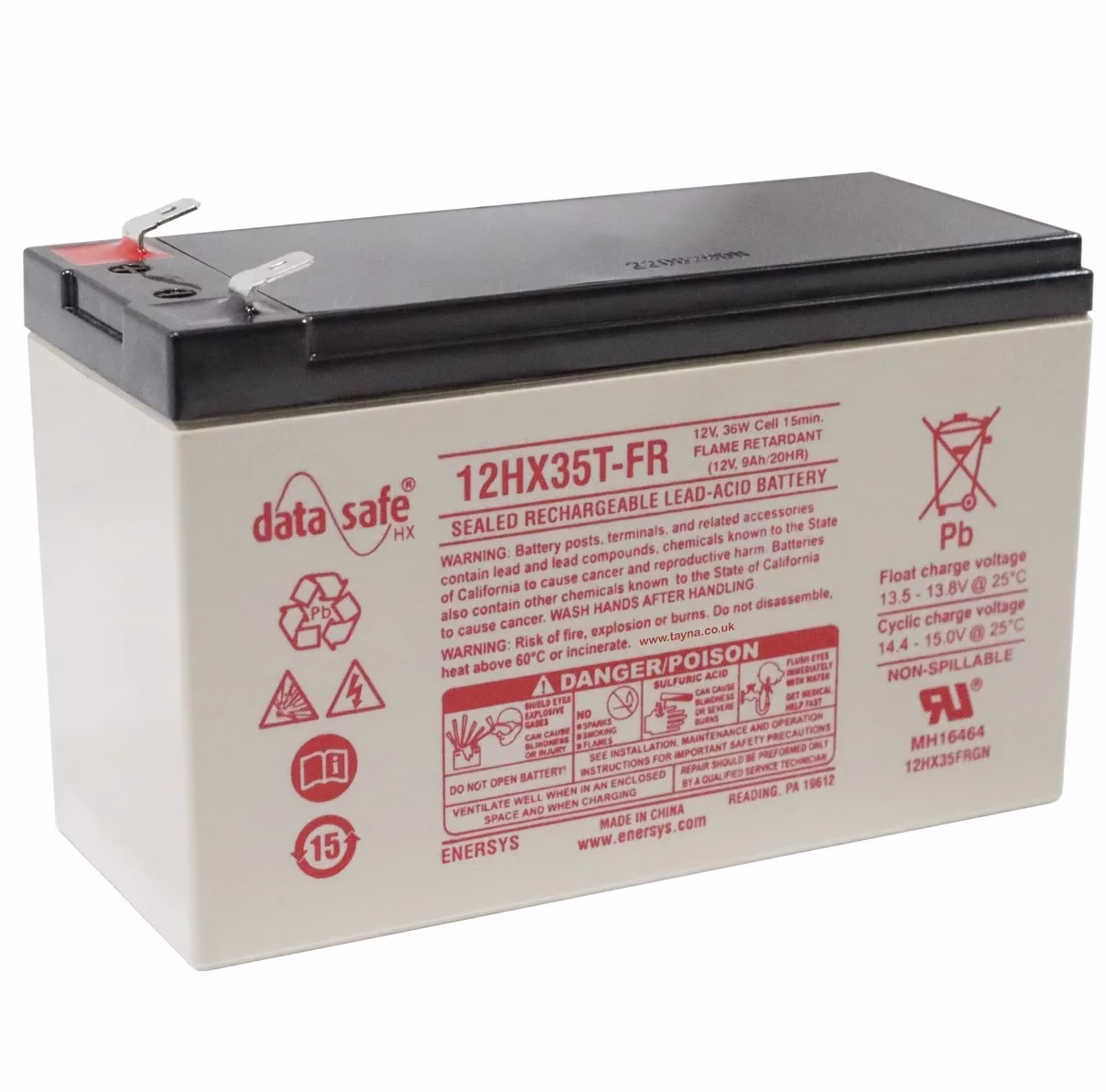 EnerSys DataSafe HX35 12V 7.9Ah High-Rate VRLA Battery product image