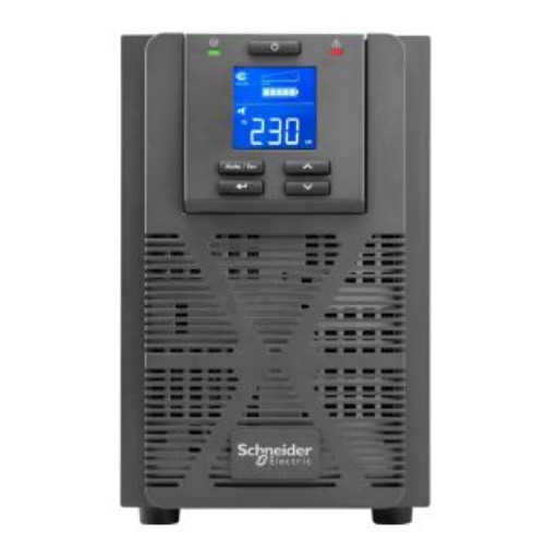 Schneider Electric 2000VA Easy UPS 1 Ph On-Line, Tower, 230V, 4x IEC C13 outlets, Intelligent Card Slot, LCD, SRVS2KI product image